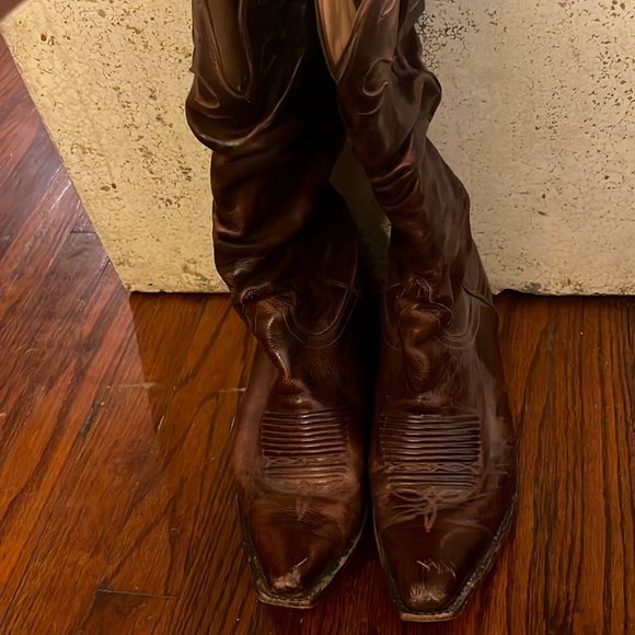 Brown Charlie Horse Boots by Lucchese - Picture 2 of 2